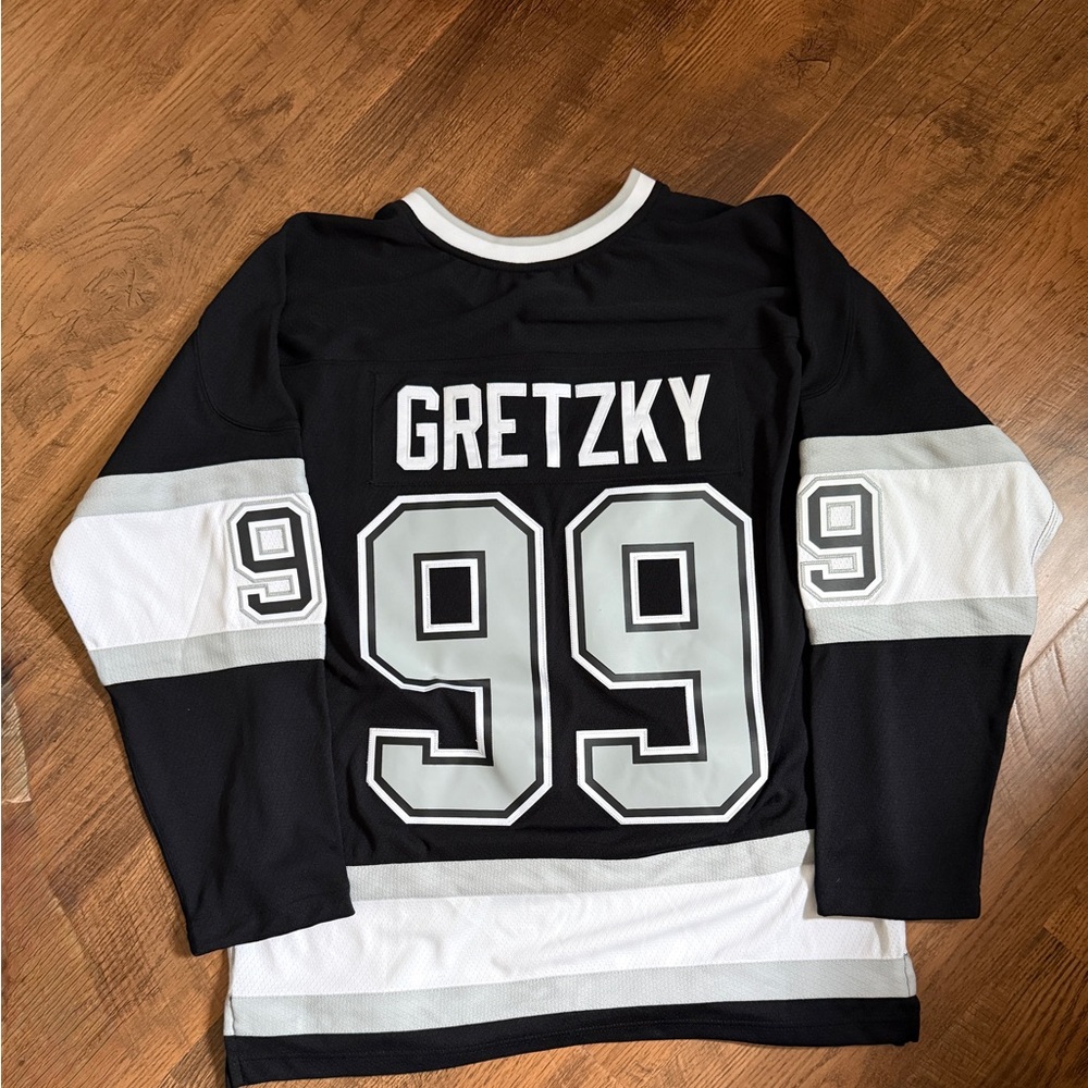 Mitchell & Ness Black and White Hockey Jersey Label - Picture 2 of 5